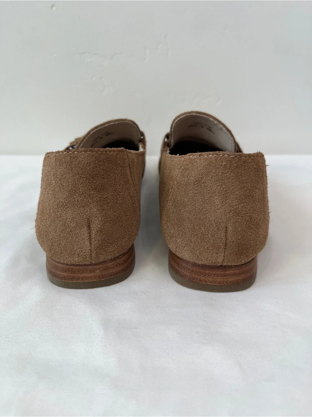 Donald Pliner Fabia Suede Tassel Bit Loafers Saddle Brown Womens Size 6.5